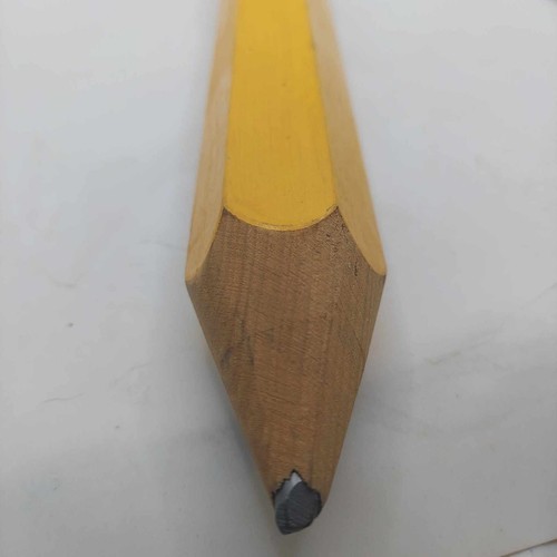 Wooden Jumbo Real Pencil +Eraser Prop Gift Decor Novelty 11.5 Inch Funny Big - Picture 5 of 7