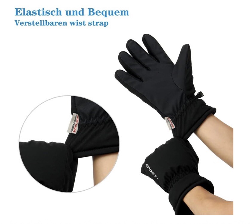 SUJAYU Winterhandschuhe Wasserdicht - Touchscreen-tauglich Mit 3M Thinsulate Isolierung