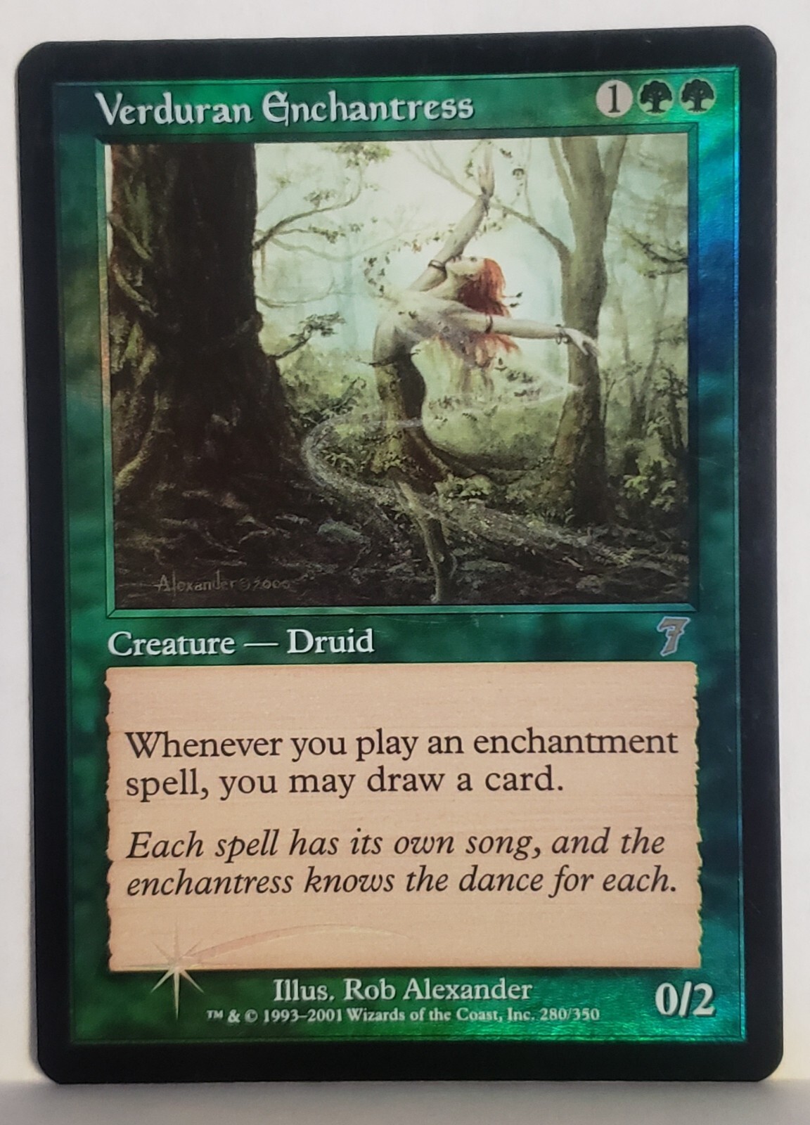 MTG Verduran Enchantress x1 FOIL 7th Edition NM