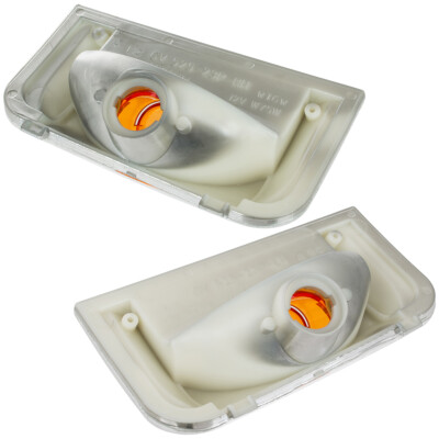 Set 2 Freccia Indicatore Specchio Destra E Sinistra Arancione Per Fiat Ducato 2006