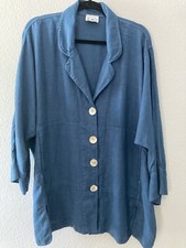 Art To Wear......the Fabulous Sahara Denim Linen Boxy Jacket To 3x