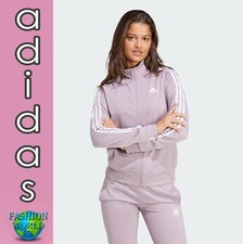 adidas women Primegreen Essentials Warm-Up Slim Fit 3-Stripes Track Jacket SZ XL