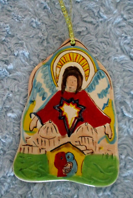 Gail Pittman Abstract BETHLEHEM ANGEL Nativity Christmas Tree Ornament NEW