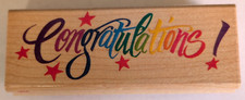 Wood/Rubber Stamp Congratulations