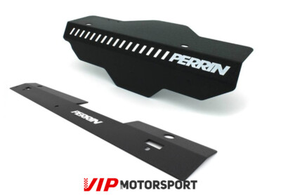 Perrin Kühlerverkleidung & Riemenscheibenabdeckung Combo schwarz für Subaru WRX/STI 02-07