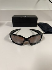 Oakley Pit Boss Polished Black/Gunmetal VR28 Blk Irid Polarized Lenses 03-304