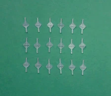 KLETT SMALL FLEX POINTS HINGES RK-4 FOR MODEL AIRPLANE Made in USA Bulk Pack