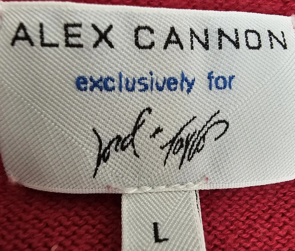 Camisa Suéter Alex Cannon Lord & Taylor Para Hombre Talla L Grande Roja Negra Foto 2 de 4