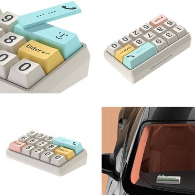 Temporary Parking Card Interior Decor Keyboard Shape Phone Number Card Plate