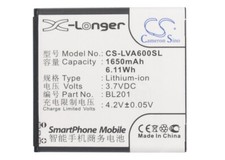 Cameron Sino Replacement Battery For Lenovo 3.7v 1650mAh Mobile, SmartPhone