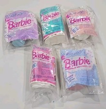 1992 Barbie With Hair You Can Style Mcdonald's Toys - 5 Figurines -