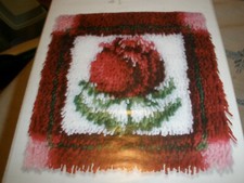 NEW Wonderart 426176 Latch Hook Kit 12" x 12" ROSE