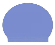 New Solid Lt. Blue Latex Swim Caps Bulk Lot of 9