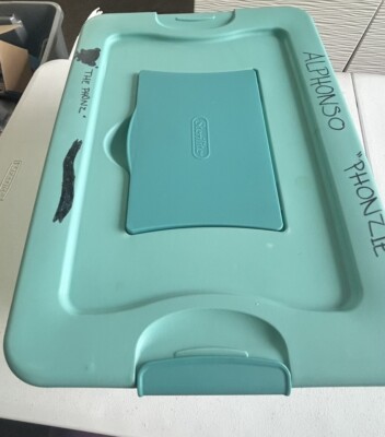 Sterilite Fresh Box Storage Container 15Qt /14L  Aqua Tint 