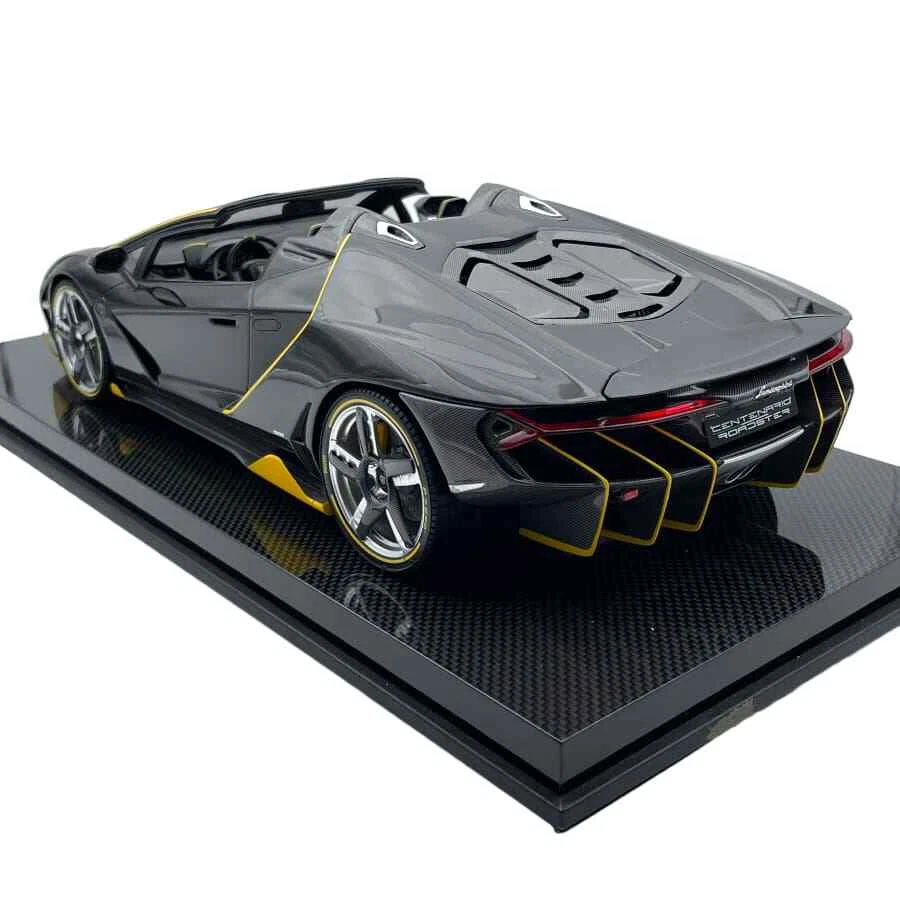 Modellino Auto Looksmart 1/12 Lamborghini Centenario Roadster Black Ltd. 10 pcs - Immagine 4 di 4