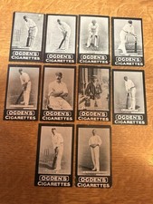 Ogdens Tab Zigarettenkarte 10 Cricket Motive Early Century Cricketspieler