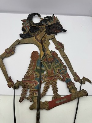 31  Javanese Wayang Kulit Shadow Puppet Carved Leather Indonesia