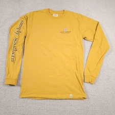 Simply Southern Shirt Womens Small Yellow Bee Kind Long Sleeve Graphic Cotton