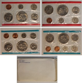1974 US Mint Set (OGP) w/ Eisenhower dollar 13 coins