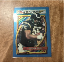 1994 Topps Finest Junior Seau #149 San Diego Chargers NFL Football Card