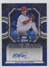 2023 Panini Elite Extra Edition Hidden Gems Blue Dalton Rogers #HG-DRG Auto 7eo