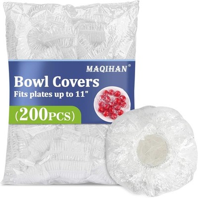 200 Bowl Covers for Bread Proofing - Medium Plastic Wrap Food Sourdough Baking