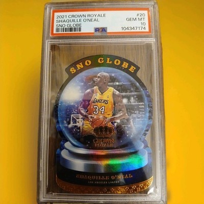 2021-22 Panini Crown Royale  Sno Globe Shaquille O'Neal #20 71/99 SSP PSA10