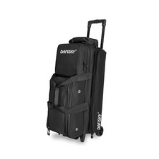 3 ball bowling bags with wheels, bowling ball bag 3 ball roller with Multiple...