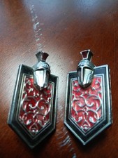 2x Vintage 70s Monte Carlo Grille Hood Ornament Badge Cruiser Rat Rod Car Show