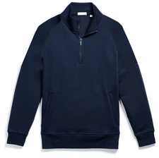 Tasc Performance Transcend Fleece 1/4 Zip Pullover Sweater Size L $128 in Navy