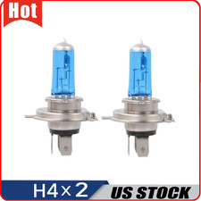 2pcs H4 9003 Hb2 Halogen 6055w 12v Lowhigh Beam Headlight Bulb White Xenon