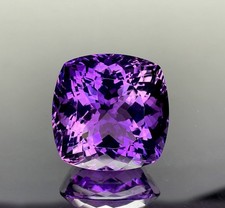 AAA 101 Ct Large Violet Amethyst Cushion Cut Loose Gemstone Birthday Gift