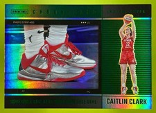 2025 Panini Caitlin Clark Chronicled Shoe Game Green Holo Indiana Fever
