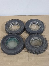 Vintage TIRE ASHTRAY Lot Advertising Automobilia Firestone Tractor Goodyear 