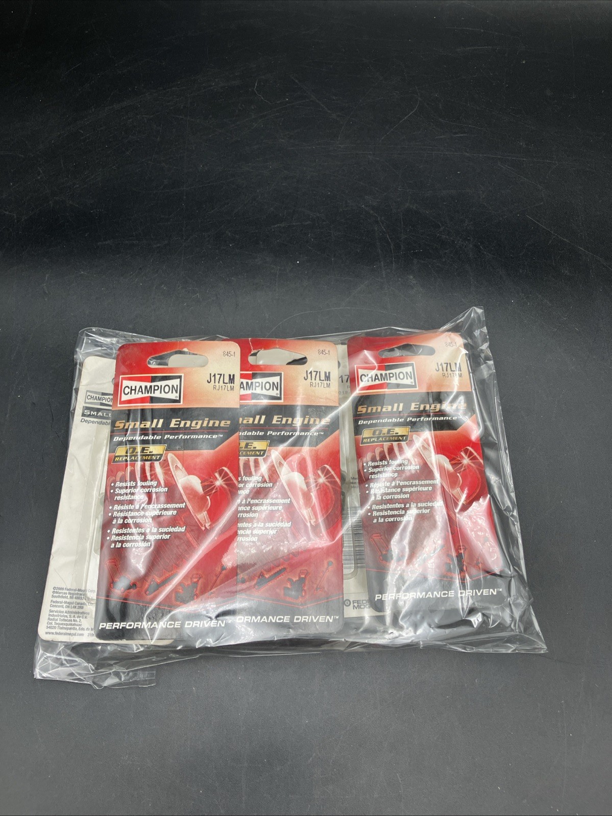 6 Champion Spark Plug J17LM 845-1 NOS