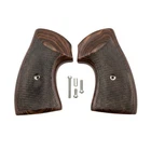Taurus Rosewood Checkered Grips Ambi Safety Cut Fits 856 942 Trooper Security