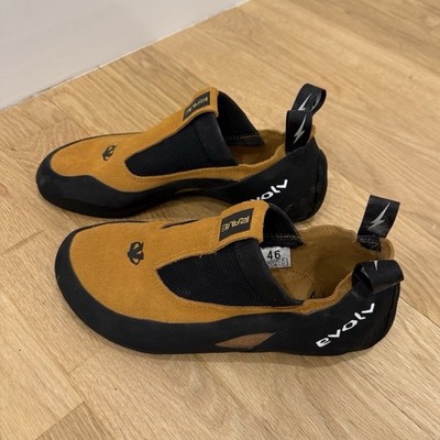 Evolv Rave Men's Slip-On Climbing Shoes Black US 12 EU 46 Medium (D, M)