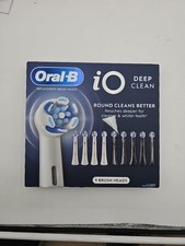 Oral B Replacement Brush Heads iO Deep Clean Round 9 Pack New Open Box