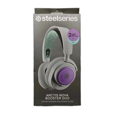 SteelSeries Exclusive Arctis Nova Booster Duo - Lilac/ Mint Colors, NEW