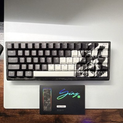 WLMOUSE Ying63 LIMITED EDITION carbon fiber Hall effect gaming keyboard.