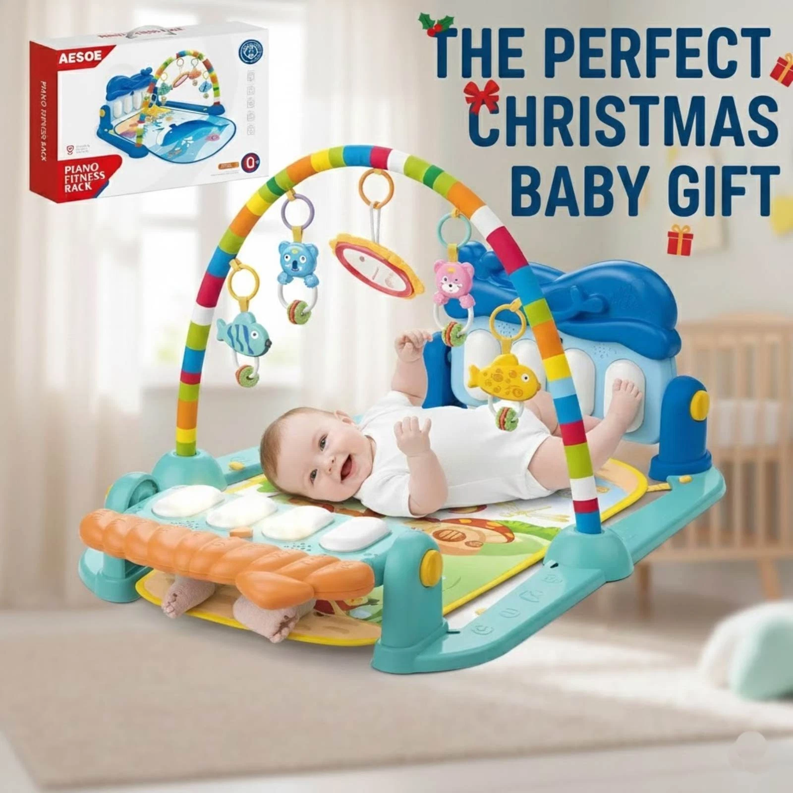 Gym Play-mat Fun Piano 3 in1 For Baby Christmas Gift/Fitness Lay/Kids Boys Girls
Opens in a new wind
