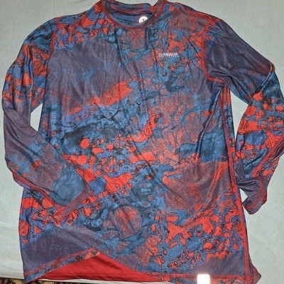 Nwot Mens Sz. S, Magellan Outtdoors, Realtree Fish Ombre, Reversable Stretch...
