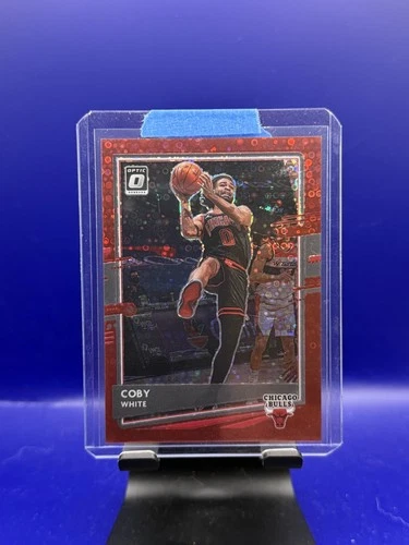 2020-21 Panini Donruss Optic Coby White #126 Red Fast Break Prizm /85 Bulls SP