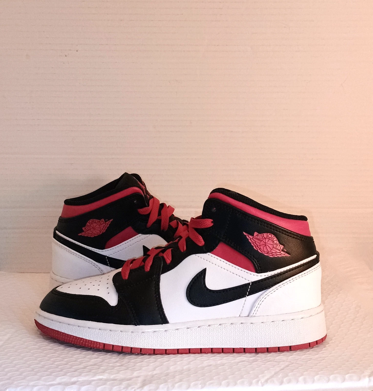 Taglia 5 Air Jordan 1 Mid Gym punta rossa nera