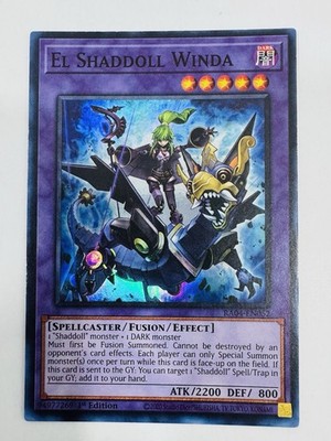 Yu-Gi-Oh! TCG El Shaddoll Winda Super Rare 1st Edition LP