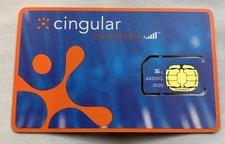 Vintage AT T / Cingular 64k Smart Chip SIM Card 64205g New