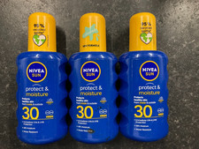 NIVEA SUN Protect & Moisture Spray SPF 30 High - 3 x 200ml 29.92 per litre