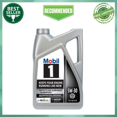 Mobil 1 Advanced Full Synthetic Motor Oil 5W-30, 5 Quart