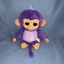 Fingerlings Care 'N' Cuddles Monkey Sunny Figure Wow Wee 2024 Purple Stuffed