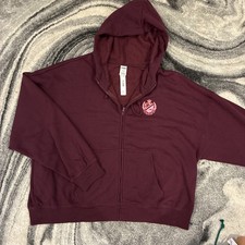New Victoria s Secret Pink Full Zip Hoodie XXL Varsity Ivy Logo NWT
